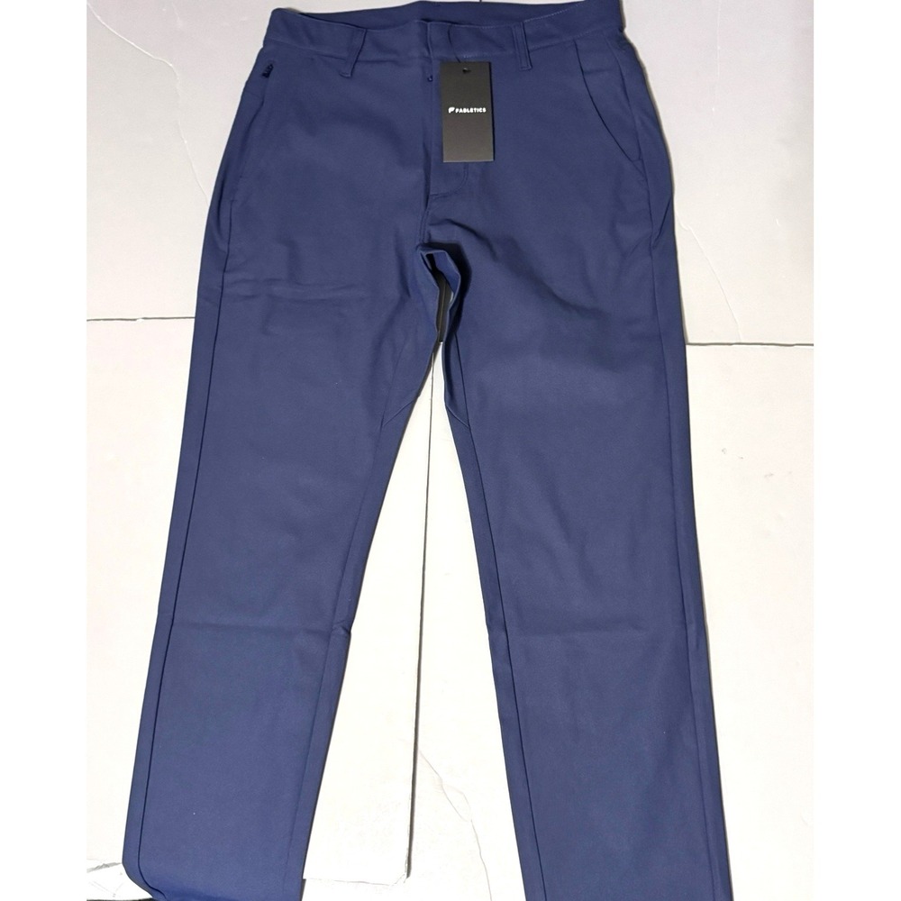 Fabletics Pants The Don Trouser Slim Fit 30 27.5 New Deep Navy Blue Stretch Mens